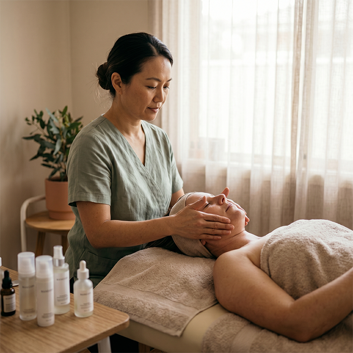 Massage therapy session